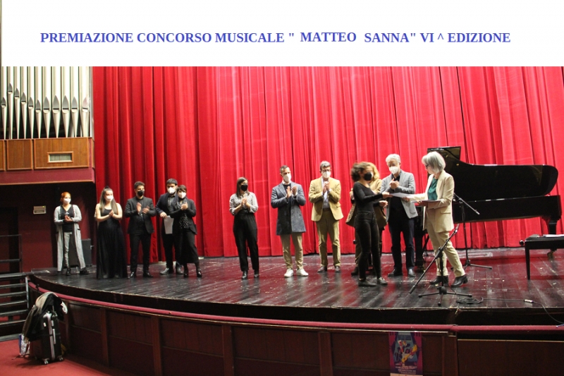 Proclamazione vincitori del premio musicale “Matteo Sanna” VI^ edizione 2021